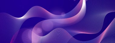 Arkaplanda Parlayan Soyut Dalgalar