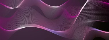 Arkaplanda Canlı Soyut Işık Dalgaları