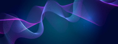 Arkaplanda Canlı Soyut Işık Dalgaları