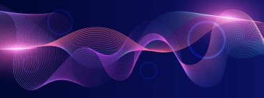 Canlı Arkaplanda Soyut Renkli Dalga