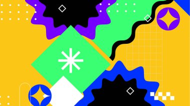 Modern Şekilli Soyut Geometrik Arkaplan. Tasarım Projeleri ve Yaratıcı Sunumlar için İdeal