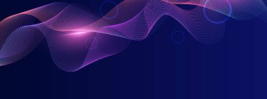 Arkaplanda Parlayan Soyut Dalgalar