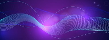 Soyut Renkli Dalga Tasarımı Arkaplanı. Yaratıcı Projeler ve Dijital Temalar İçin Mükemmel