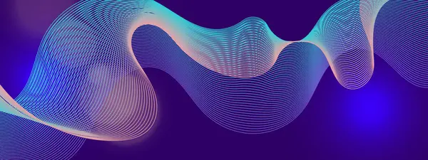 Teknoloji arka planında soyut Akışkan Dalga Tasarımı. Dijital Sanat Sunumları, Yaratıcı Projeler ve Tasarım İlhamları için Mükemmel