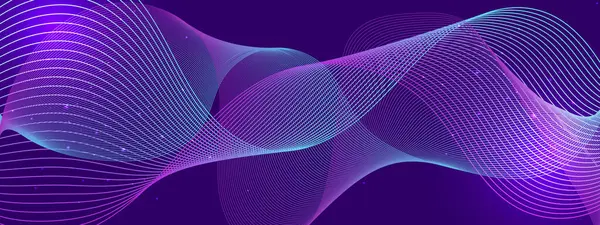 Arkaplanda Canlı Soyut Işık Dalgaları