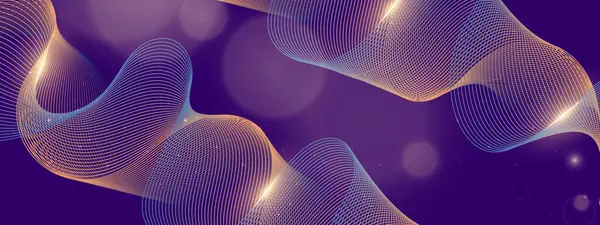 Canlı Arkaplanda Soyut Renkli Dalga