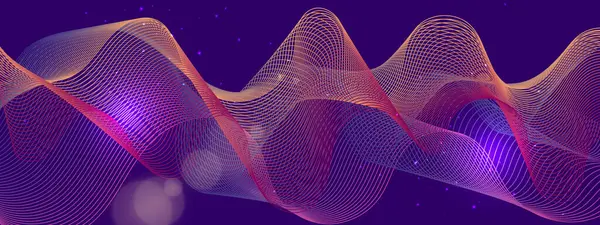 Teknoloji arka planında soyut Akışkan Dalga Tasarımı. Dijital Sanat Sunumları, Yaratıcı Projeler ve Tasarım İlhamları için Mükemmel