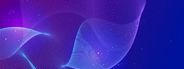 Modern Arkaplanda Soyut Dalga Şablonu Gradyan Renkleri. Modern tasarımlar, teknoloji temaları veya yaratıcı projeler için ideal