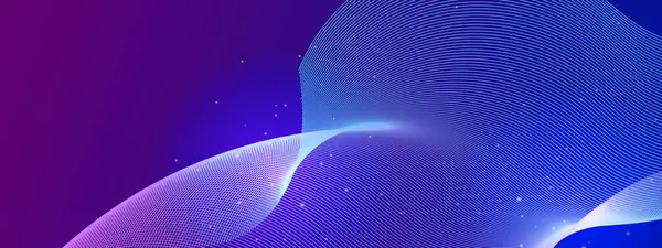 Aydınlık Efektli Karanlık Arkaplanda Soyut Gradyan Dalgası