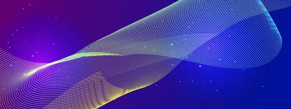 Canlı Arkaplanda Soyut Renkli Dalga