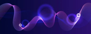 Canlı Arkaplanda Soyut Renkli Dalga