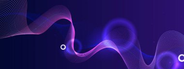 Akan Neon girdapları ve parıltıları olan soyut bir arkaplan. Yaratıcı ve Teknolojik Temalar İçin Mükemmel