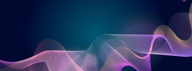 Arkaplanda Parlayan Soyut Dalgalar