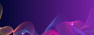 Renkli Soyut Dalga Arkaplan Modern Teknolojisi