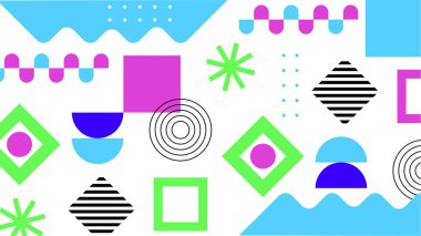 Modern Şekilli Soyut Geometrik Arkaplan. Tasarım Projeleri ve Yaratıcı Sunumlar için İdeal