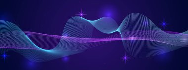 Arkaplanda Parlayan Soyut Dalgalar