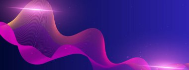 Soyut Renkli Dalga Tasarımı Arkaplanı. Yaratıcı Projeler ve Dijital Temalar İçin Mükemmel