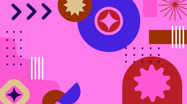 Geometrik arka plan şekilleri ile