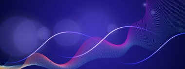 Arkaplanda Parlayan Soyut Dalgalar