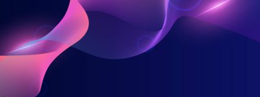 Arkaplanda Canlı Soyut Işık Dalgaları