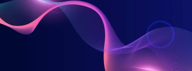 Zengin Bir Arkaplanda Canlı Soyut Dalga Tasarımı, Dinamik ve Fütürist Bir His Oluşturma, Dijital Sanat, Arkaplan ve Yaratıcı Projeler İçin Mükemmel