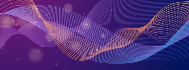 Soyut Renkli Dalga Tasarımı Arkaplanı. Yaratıcı Projeler ve Dijital Temalar İçin Mükemmel