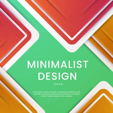 Yeşil Turuncu ve Kırmızı Gradyan Modern Tasarım Posta, Arkaplan, Banner, Ad, Promo, Davetiye, Etc