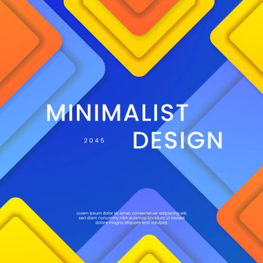 Mavi Turuncu ve Sarı Gradyan Modern Tasarım Posta, Arkaplan, Banner, Ad, Promo, Davetiye, Etc