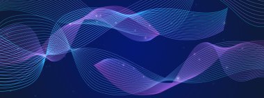 Akan Neon girdapları ve parıltıları olan soyut bir arkaplan. Yaratıcı ve Teknolojik Temalar İçin Mükemmel