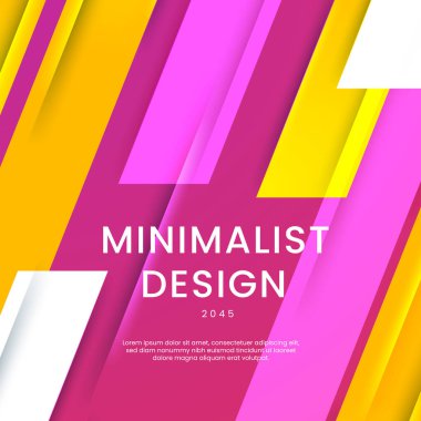 Pembe Beyaz ve Sarı Gradyan Modern Tasarım Posta, Arkaplan, Banner, Ad, Promo, Davetiye, Etc