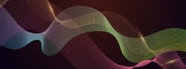 Akan Neon girdapları ve parıltıları olan soyut bir arkaplan. Yaratıcı ve Teknolojik Temalar İçin Mükemmel