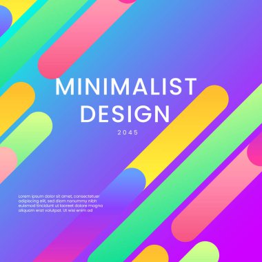 Renkli Soyut Modern Arkaplan Posta, Arkaplan, Banner, Ad, Promo, Davetiye, Etc