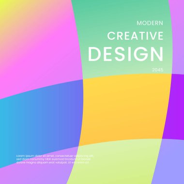 Renkli Gradyan Arkaplan Modern Tasarım Posta, Arkaplan, Sancak, Ad, Promo, Davetiye, Etc