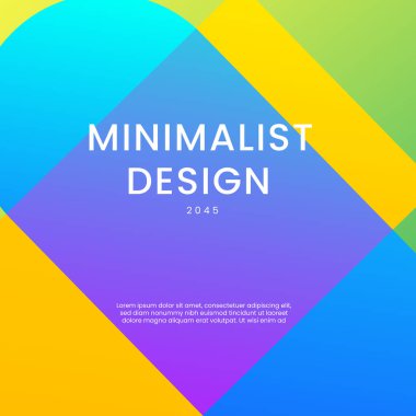 Sarı Mavi ve Yeşil Gradyan Geometrik Şekiller Arkaplanı. Posta, Arkaplan, Banner, Ad, Promo, Davetiye, Etc İçin İdeal