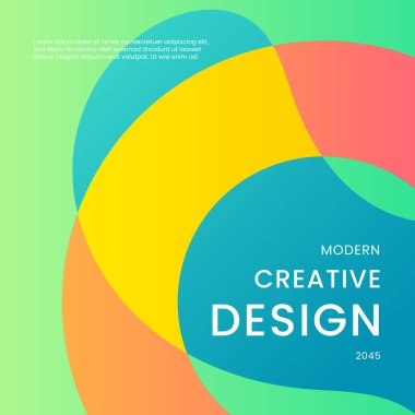 Sarı Turuncu ve Yeşil Gradyan Modern Tasarım Posta, Arkaplan, Banner, Ad, Promo, Davetiye, Etc