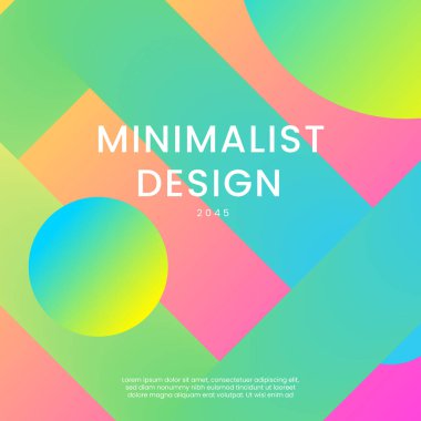 Yeşil ve Pembe Stili Zarif Geometrik Arkaplan Posta, Arkaplan, Banner, Ad, Promo, Davetiye, Etc