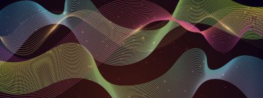 Arkaplanda Parlayan Soyut Dalgalar