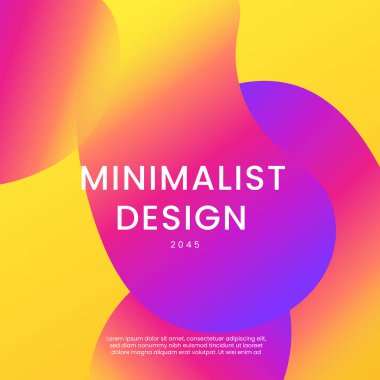 Sarı Pembe ve Mor Gradyan Geometrik Şekiller Arkaplanı. Posta, Arkaplan, Banner, Ad, Promo, Davetiye, Etc İçin İdeal