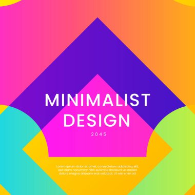 Renkli Arkaplan Minimalist Gradyan Stili Posta, Arkaplan, Banner, Ad, Promo, Davetiye, Etc için İdeal