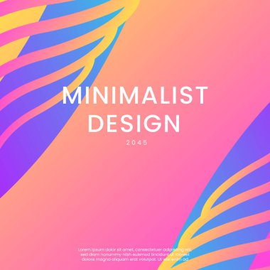 Pembe Sarı ve Mavi Gradyan Geometrik Şekiller Arkaplanı. Posta, Arkaplan, Banner, Ad, Promo, Davetiye, Etc İçin İdeal