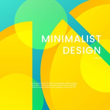 Sarı ve Yeşil Arkaplan Minimalist Gradyan Biçimi Posta, Arkaplan, Banner, Ad, Promo, Davetiye, Etc