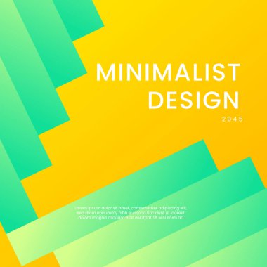 Sarı ve Yeşil Şık Geometrik Arkaplan Posta, Arkaplan, Banner, Ad, Promo, Davetiye, Etc