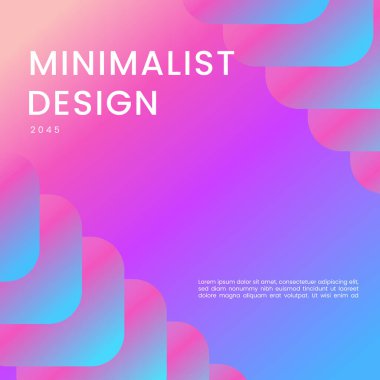 Pembe ve Mavi Arkaplan Minimalist Gradyan Biçimi Posta, Arkaplan, Banner, Ad, Promo, Davetiye, Etc