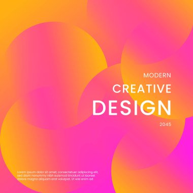 Pembe ve Turuncu Gradyan Şekiller Posta, Arkaplan, Banner, Ad, Promo, Davetiye, Etc için İdeal