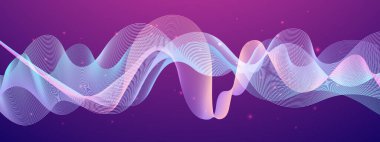 Renkli Soyut Dalga Arkaplan Modern Teknolojisi