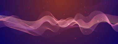 Arkaplanda Canlı Soyut Işık Dalgaları