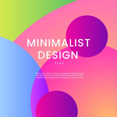 Pembe Mavi ve Yeşil Gradyan Soyut Şekiller Posta, Arkaplan, Banner, Ad, Promo, Davetiye, Etc için İdeal