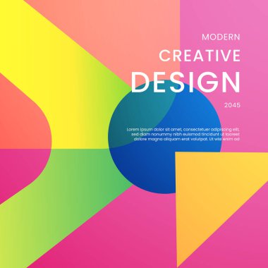 Renkli Modern Soyut Arkaplan İdeal Posta, Arkaplan, Sancak, Ad, Promo, Davetiye, Etc