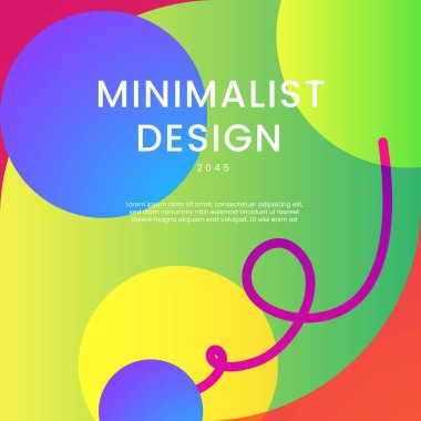 Renkli Gradyan Soyut Şekilleri Posta, Arkaplan, Sancak, Ad, Promo, Davetiye, Etc için İdeal