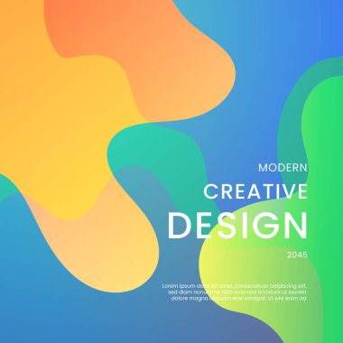 Yeşil Mavi ve Turuncu Şık Geometrik Arkaplan Posta, Arkaplan, Banner, Ad, Promo, Davetiye, Etc